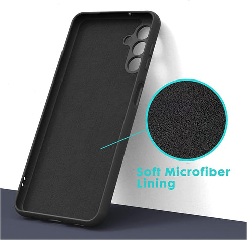 Samsung Galaxy A14 5G (Not for 4G) Case, Liquid Silicone Case with Microfiber Lining Thickening Shockproof Design Soft Gel Rubber Phone Case Cover...