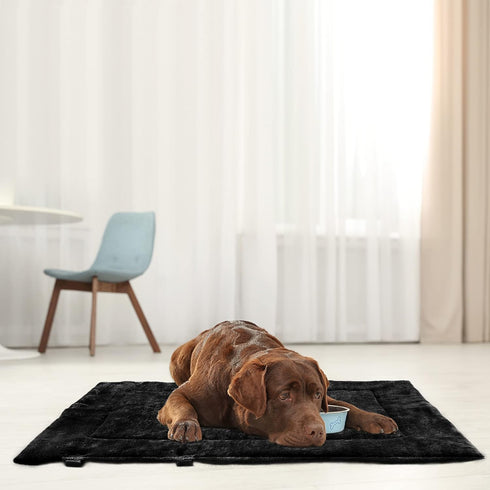 Reversible Waterproof Dog Bed Pad for Camping Travel, Portable Car Seat Pet Cushion Mat with Handles for Small Medium Dogs Cats, Indoor and Outdoo...