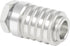PD222 Series PD Steel Test Port and Diagnostic Equipment Quick Coupler with Female Pipe Thread, 1/8" Body Size, 1/8"-27 NPTF Thread Size, 1.67" Le...