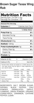 Brown Sugar Texas BBQ Chicken Wing Dry Rub | Large Shaker | Calorie Free | Fat Free | Saturated Fat Free | Cholesterol Free | Low Sugar | Crafted ...