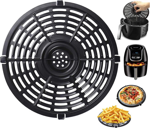 Air Fryer Replacement Grill Pan For Power Dash Chefman 5QT Air Fryers Crisper Plate,Air fryer Grill Plate,Non-Stick Fry Coating Pan,Dishwasher Saf...