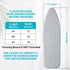 Ironing Board Cover with Padding 15 x 54 inch Standard Full Size, Heat Reflective with Hook and Loop Fasteners, Thick Padding with Elasticized Edg...