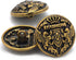 14 Pieces Antique Gold Blazer Buttons, Crown Lion Metal Shank Blazer Buttons Set for Sewing Coats Suits Blazers...