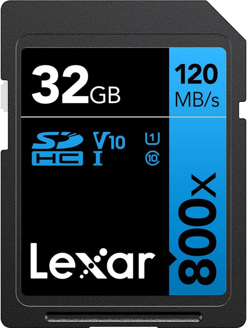 Lexar Blue Series SDHC Memory Card, UHS-I U1 Class 10, 32 GB...