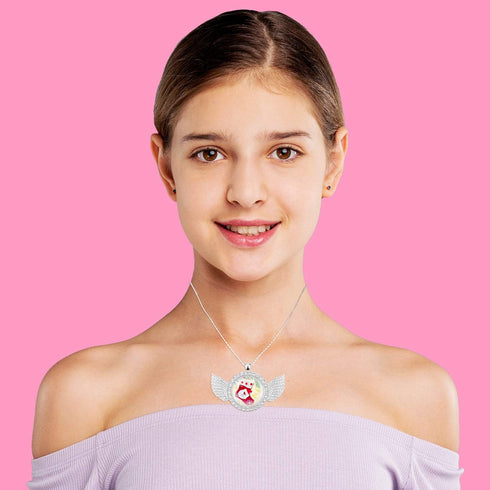 30 Pieces Rhinestone Wing Bezel Pendant Trays Set, 15 Rhinestone Blank Pendant Trays and 15 Clear Glass Cabochons for DIY Craft Jewelry Making...