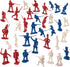 BMC Revolutionary War Plastic Army Men - 34 British, American, French Soldiers...
