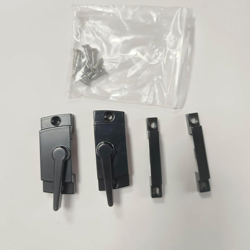 Window Sash Locks and Keeper ZUONAI 4 Pack Solid Metal Vinyl Window Sash Locks for Double Hung Window Latch Lock Replacement Security for Vertical...