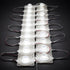 20PCS 3.0W 6500K White Edge Light 12V LED Modules with Lens for Double Side Light Box Waterproof...