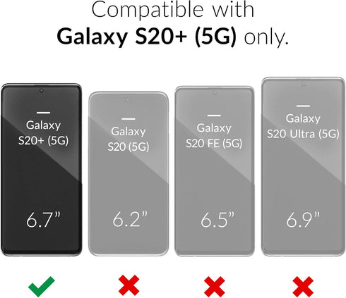 Crave Dual Guard for Samsung Galaxy S20+ Case, Shockproof Protection Dual Layer Case for Samsung Galaxy S20+, S20 Plus 5G - Forest Green...