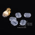 Maxdot 100 Pieces 4 Size Earring Pads Silicone Comfort Earring Cushions for Clips on Earrings, Clear...