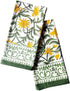 ATOSII Tropical Summer 100% Cotton Cloth Napkins, Handblock Print Designer Soft Durable Table Linen, Perfect for Dinners, Weddings, Cocktail, Part...