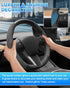 Custom-Fit for Tesla Steering Wheel Cover, Tesla Model Y / 3 Suede Steering Wheel Cover, Non-Slip, Breathable, Durable, Tesla Model Y / 3 Accessor...