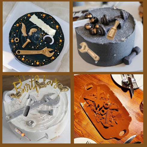 ZiXiang Construction Tools Fondant Silicone Molds Hand Tools Chocolate Mold For Cake Decoration Cupcake Topper Candy Polymer Clay Gum Paste Set Of...