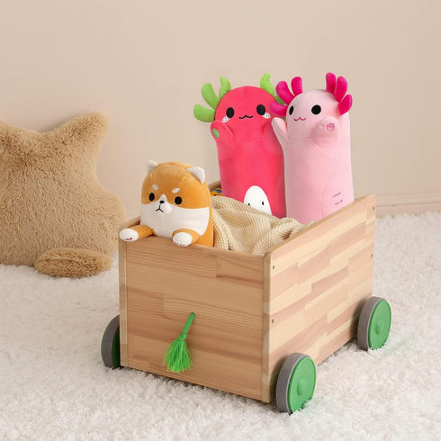 PEACH CAT Long Dragon Fruit Axolotl Stuffed Animal Kawaii Pitaya Axolotl Plush Pillow Toy for Girls and Boys 19.6"...
