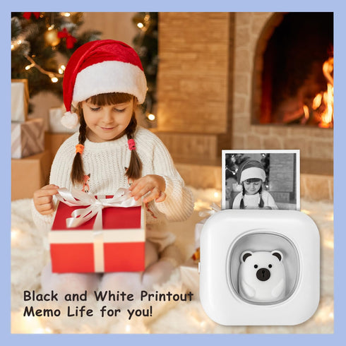 Sticker Printer- Mini Printer T02 Pro Portable Thermal Printer Sticker Maker Inkless Pocket Printer Bluetooth Photo Printer for Learning Assistanc...