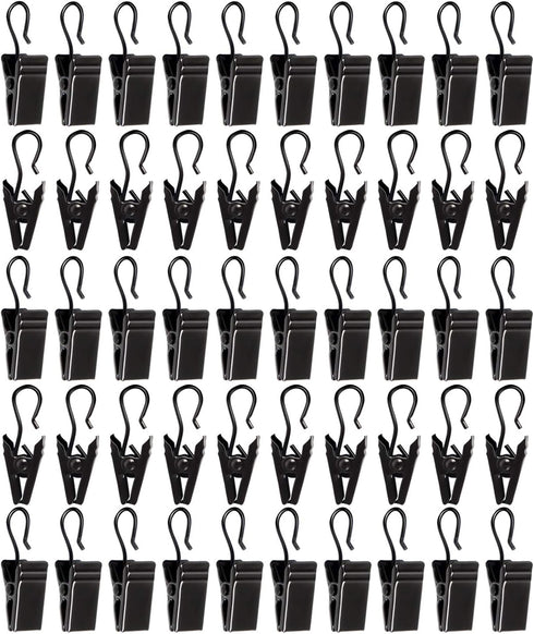 50pcs Awning Light Curtain Clips Stainless Steel Curtain Clip Hooks Curtain Hooks Bulldog Clips siding Clips for Hanging Tablecloth Towel Clips fo...