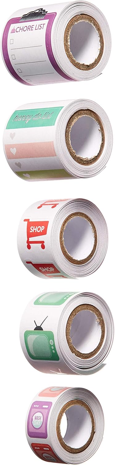 Happy Memory Keeping Home Life Happy Planner Sticker Roll, Multicolor...