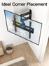 Pipishell Full Motion TV Wall Mount for Most 26-60 inch Flat & Curved TVs up to 77 lbs, Adjustable Bracket Height, Single Articulating Arm, Extens...