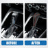 Gear Shift Lever Cover Automotive Interior Gear Shift Knob Trim for Honda Civic 9th 2012-2015 Black Red Stitches...