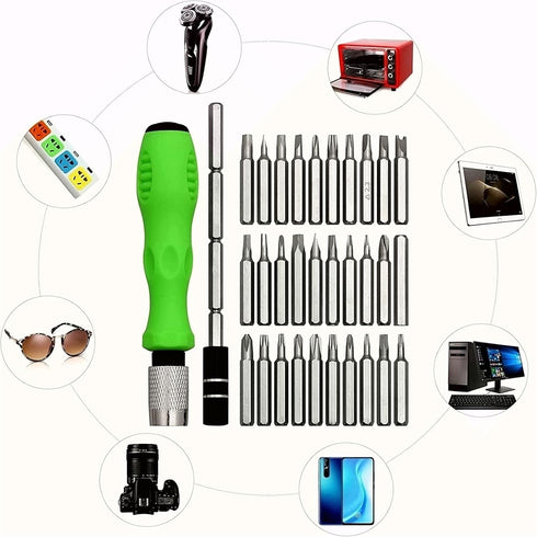 Precision Screwdriver Set Phone Repair Tool Kit, DIY Electronics Computer Repair Kit for camera ps4 laptop (Green)...