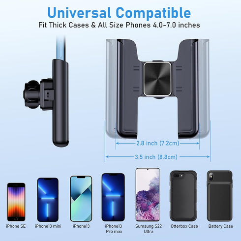 Universal Car Mount Holder Phone,Air Vent Phone Holder for Car,Clip Car Phone Holder,Compatible with iPhone 13 Series/iPhone 12 Series/11 Pro Max/...