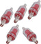 Plastic Air Pump Check Valves, Non-Return Check Valve for Fish Tank, 2.1x 0.58 Inch (Red 5 Pcs)...