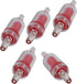 Plastic Air Pump Check Valves, Non-Return Check Valve for Fish Tank, 2.1x 0.58 Inch (Red 5 Pcs)...