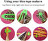 HONEYSEW 10pcs Multi-Sizes Folding Fabric and Biasing Strips Jelly Roll Sasher Tool Set with 40 pcs of Multi-Color Quilting Pins...