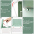 Diaper Wipes Dispenser Wipes Holder, Wipes Tissue Case Keeps Wipes Fresh Tissue Wipes Container with Lid (Green)...