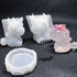 3Pcs Big & Small Unicorn and Stand Base Silicone Resin Molds Epoxy Resin Casting Mold for Necklace Pendant Jewelry DIY Craft Tool Chocolate Candy ...