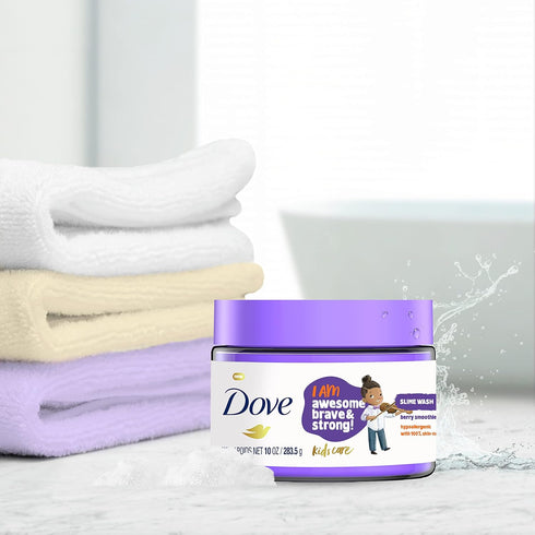 Dove Kids Care Slime Body Wash For Kids Berry Smoothie Hypoallergenic Skin Care 10 oz...