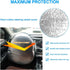 2PCS Steering Wheel Cover Sun Shade, 19.6''×17.3'' Universal Anti-Heat Aluminum Foil Auto Interior Protector, Block UV Rays Cool in Summer, Vehicl...