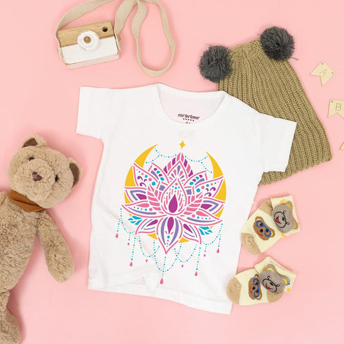 FINGERINSPIRE Lotus Stencils 11.7x8.3 inch A4 Plastic Flowers Drawing Painting Stencils Mandala Flower Wall Stencils Reusable Stencils for Paintin...