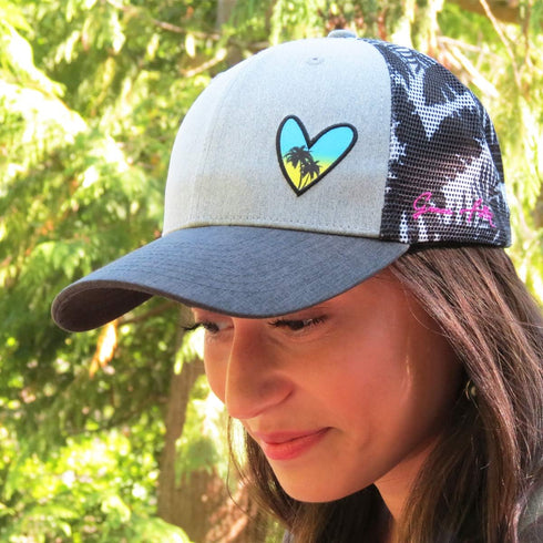 Grace Folly Beach Trucker Hats for Women- Snapback Baseball Cap for Summer...