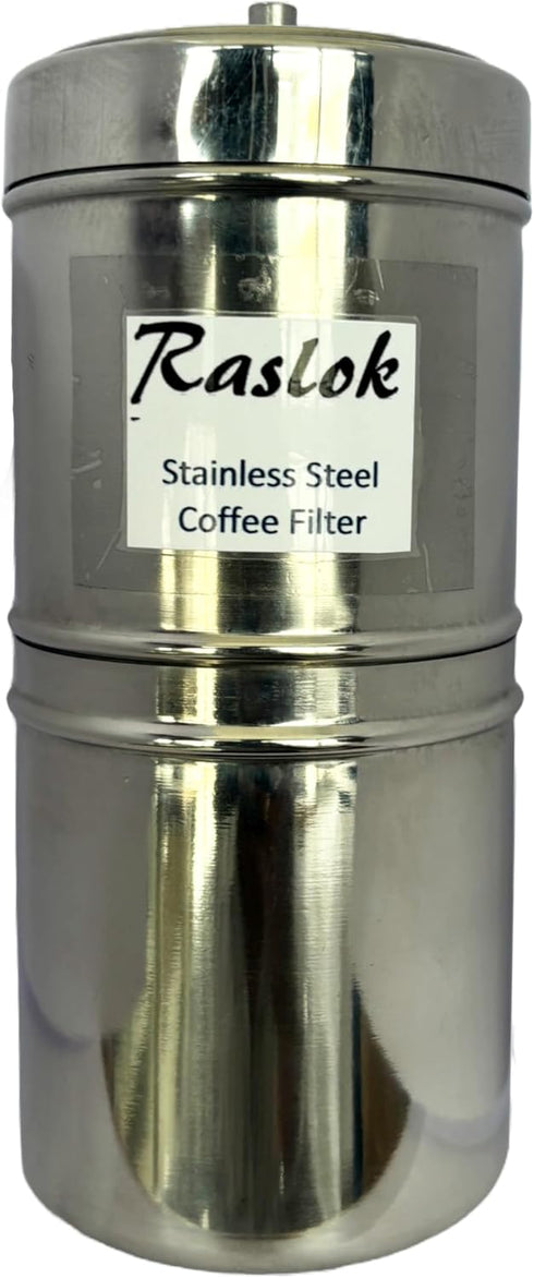 South Indian Stainless Steel Coffee Maker | Convenient 6-7 Cup Coffee Maker | Decoction Maker Brewer Dripper,Coffee Filter- 400ml...