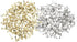 Sowaka Mini Brads 50 Pcs Glod 50 Pcs Silver Round Metal Paper Fasteners for Art Craft Handmade Project Scrapbooking DIY Office School Supplies...