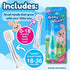 brush-baby BabySonic Infant and Toddler Electric Toothbrush for Ages 0-3 Years - Smart LED Timer and Gentle Vibration Provide a Fun Brushing Exper...
