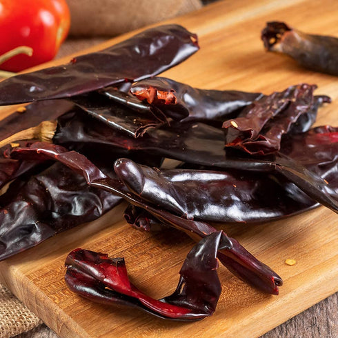 1lb Guajillo Stemless Chile Food Service Size, Whole Dried Red Chile Seco Mexican Peppers, Chiles Descolados, Versatile Mexican Ingredients for Me...