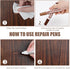Frniture Markers Touch Up 17 Piece Wood Floor Scratch Repair Kit Wood Markers and Wax Sticks with Sharpener Kits for Stains Scratches...