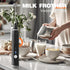 Milk Frother Rechargeable Handheld Electric Whisk Coffee Frother Mixer with 2 Stainless whisks 3 Speed Adjustable Foam Maker Blender for Coffee Ma...