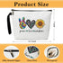 Peace Love Cosmetic Bag for Women Friends Accessories Organizer, Travel Essentials Purse Toiletry Pouch Makeup Bag with Zipper(Peace Love sunshine...