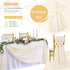 10Ft Ivory Chiffon Table Runner 27x120 Inches Long Romantic Sheer Runner for Boho Wedding Party Bridal Shower Decorations...