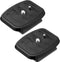2 Pieces Tripod Quick Release Plate Tripod Adapter Mount Camera Tripod Adapter Plate Parts for Tripods and Cameras Tripod Mount QB-4W (43 x 43 mm/...