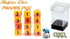 Gate Keeper Games and Dice: Halfsies Dice: Phoenix Dice - 12dc Fiery Orange & Yellow, Pearlescent Swirl, Resin Dice for Role Playing Games...