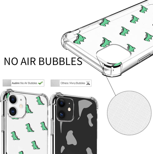YESPURE Clear Case for iPhone 11 Cute Dinosaur Pattern Desiged for Kids Women Soft Transparent Slim Cover Fashionable Printed Bumper Shockproof An...