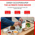 DANDY ScooperDuper - Multi-Purpose Folding Food Mover, Bench Scraper, Dough Scraper, Food Scraper Tool, User-Friendly Kitchen Gadget for Cutting B...