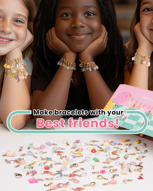 Deinduser Bracelet Making Kit, Charm Bracelet Making Kit, Bracelet Making Kit for Girls, Hand Chain Bracelet Making Kit, Gifts for Girls, Toys Cra...