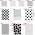 Dots Stencils, 10 Pcs Mixed Media Assorted Size Polka Dot Stencils Repeating Reusable Cluttered Circle Stencils for Painting on Wood Furniture Pil...