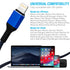 iPhone Charger Cable, Apple MFi Certified 4 Pack 6 FT Blue Long Lightning Fast Charging High Speed Data Sync USB Cable Compatible iPhone 14 13 12 ...