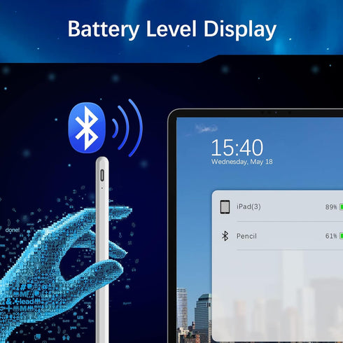 Stylus Pen for iPad 9th&10th Gen,Compatible with (2018-2023) Apple iPad Pro 11/12.9 inch, iPad 10th/9th/8th/7th/6th Gen, iPad Air 5/4/3rd Gen, iPa...